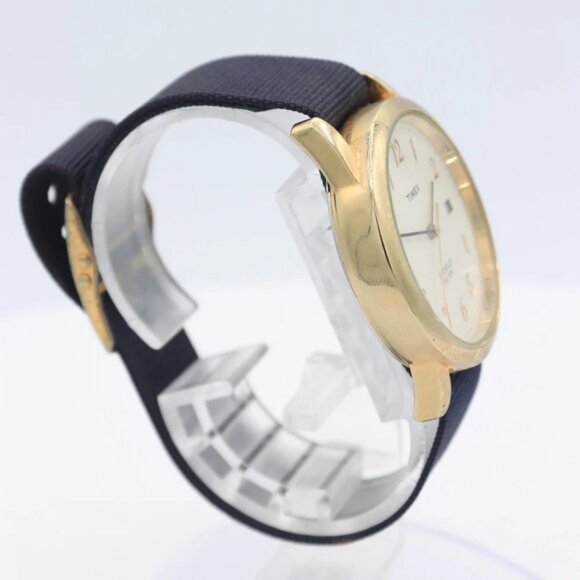 Vintage 1970 Timex Indiglo WR30M Men\'s Quartz Wristwatch USA Gold Tone main image 4